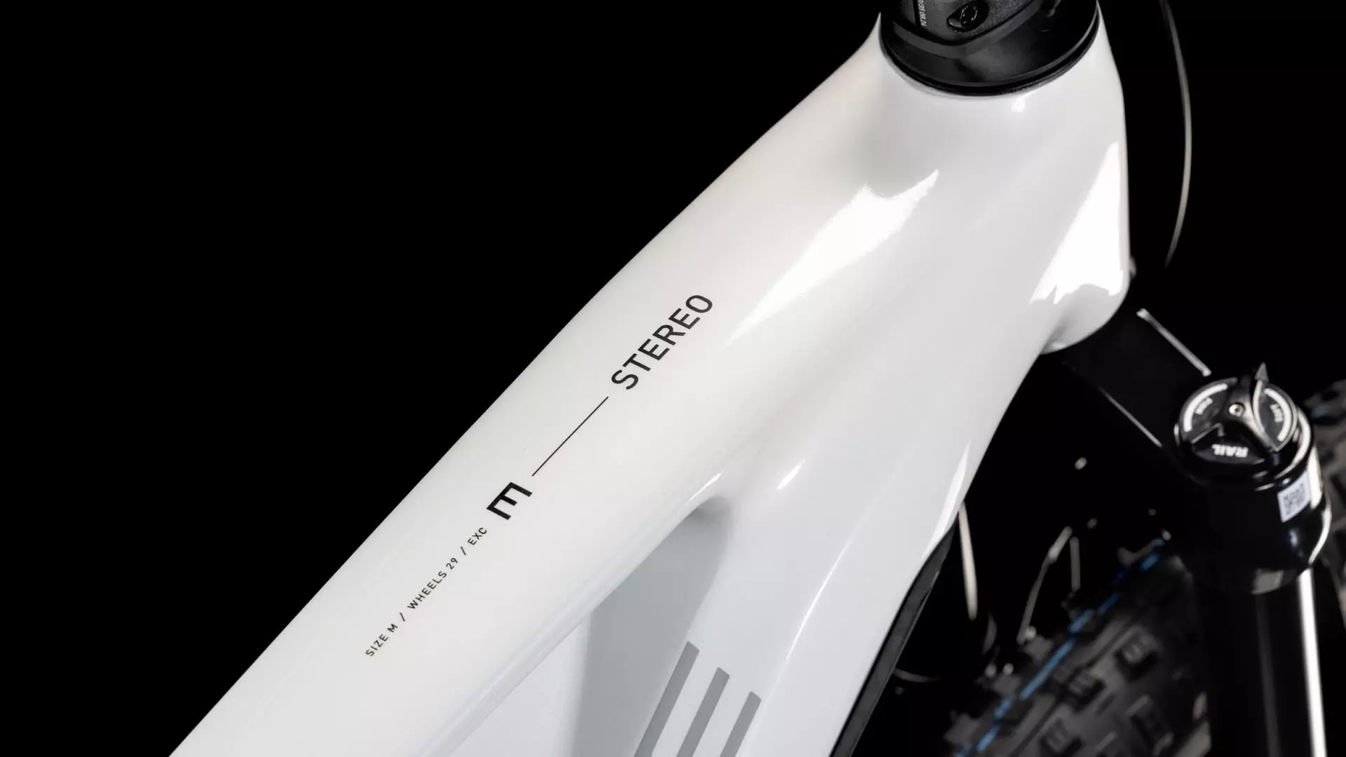 Cube Stereo Hybrid ONE44 EXC 800  metallicwhite´n´black 