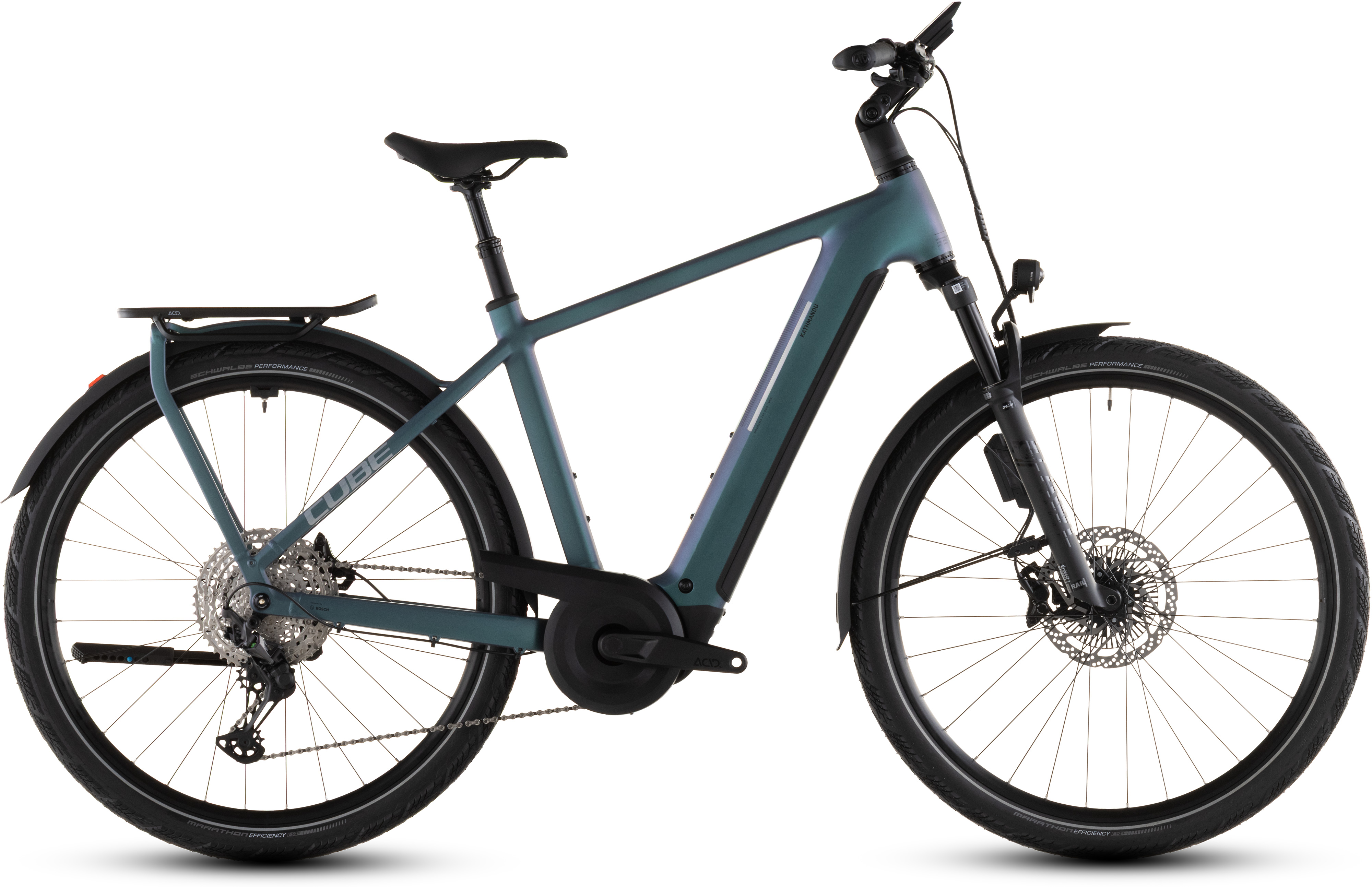 Cube Kathmandu Hybrid EXC 800 smaragdgrey´n´prism UN3556 Fahrzeug mit Antrieb durch Lithium-Ionen- Batterien. Transport nach SV 388 und 666 ADR.